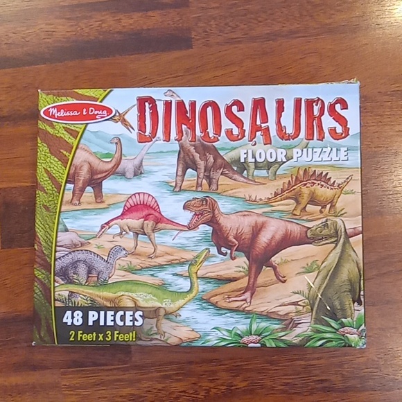 Melissa & Doug floor dinosaur puzzle, 48 pieces, 2 feet by 3 feet - Picture 8 of 10